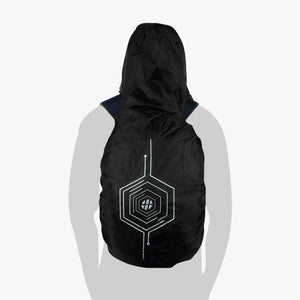 RAIN COVER with Hoodie Spider Black