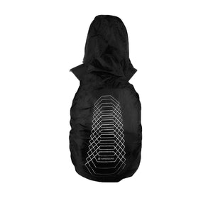 RAIN COVER with Hoodie 3D Black