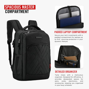 NOVA - 26L Unisex Laptop Backpack(15.6”)