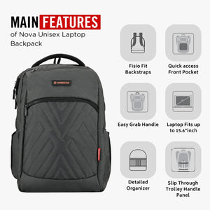 NOVA - 26L Unisex Laptop Backpack(15.6”)