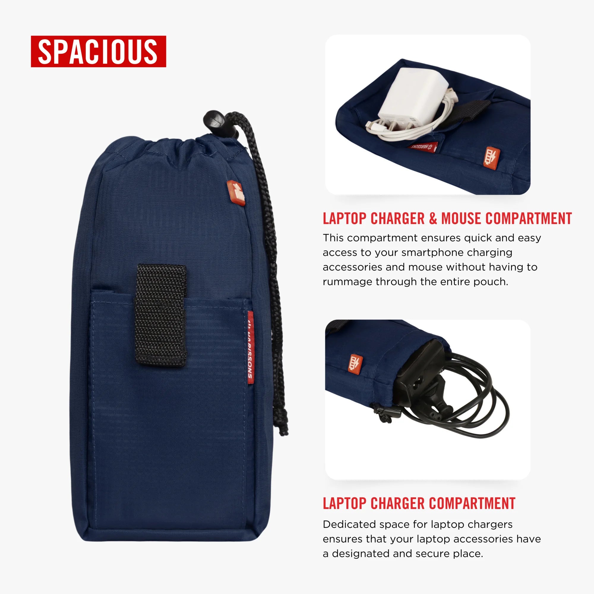 Laptop charger pouch sale