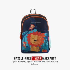 Lion - 19 Litres Polyester School Backpack For Kids