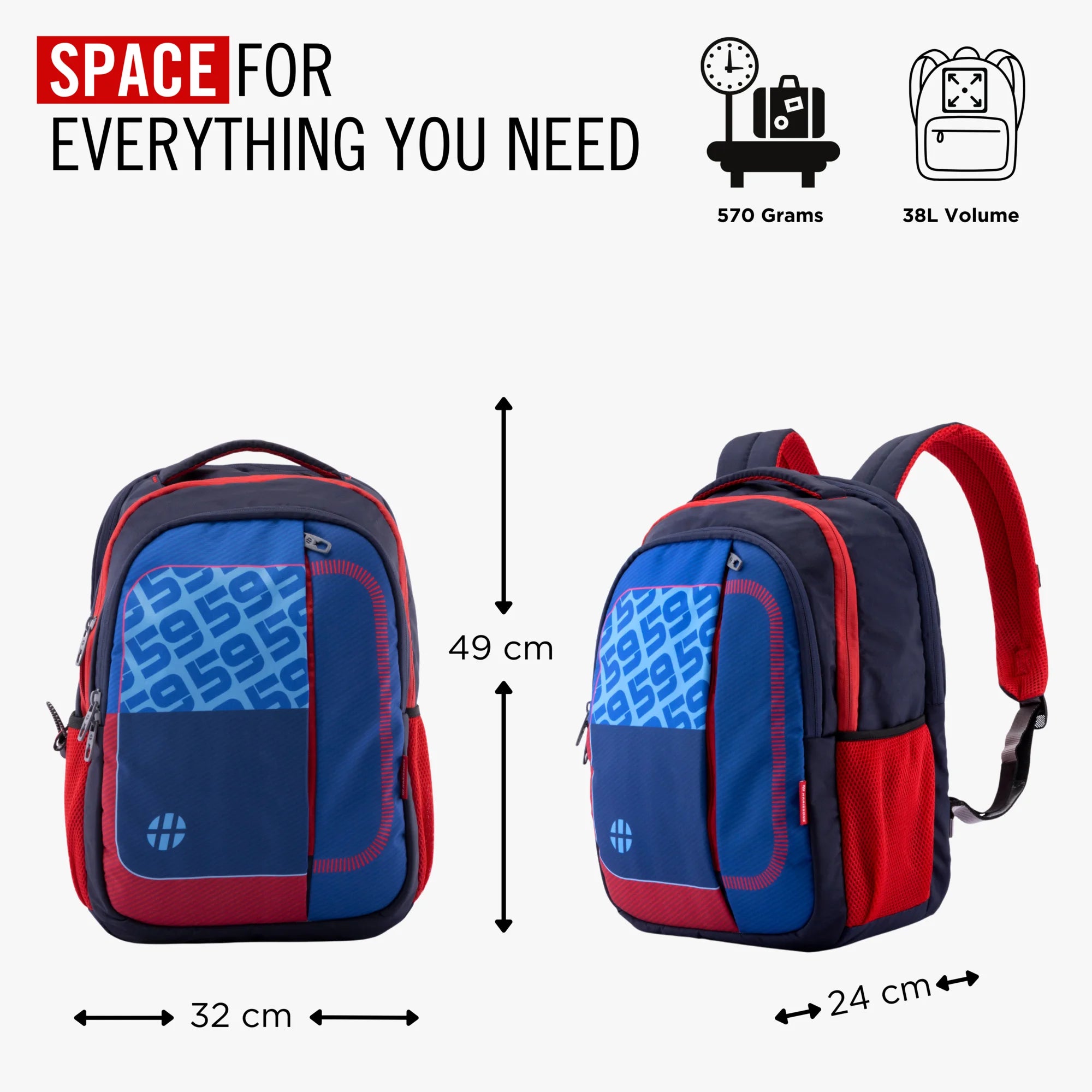 SLANT - Super Durable Backstraps Casual Laptop Backpack