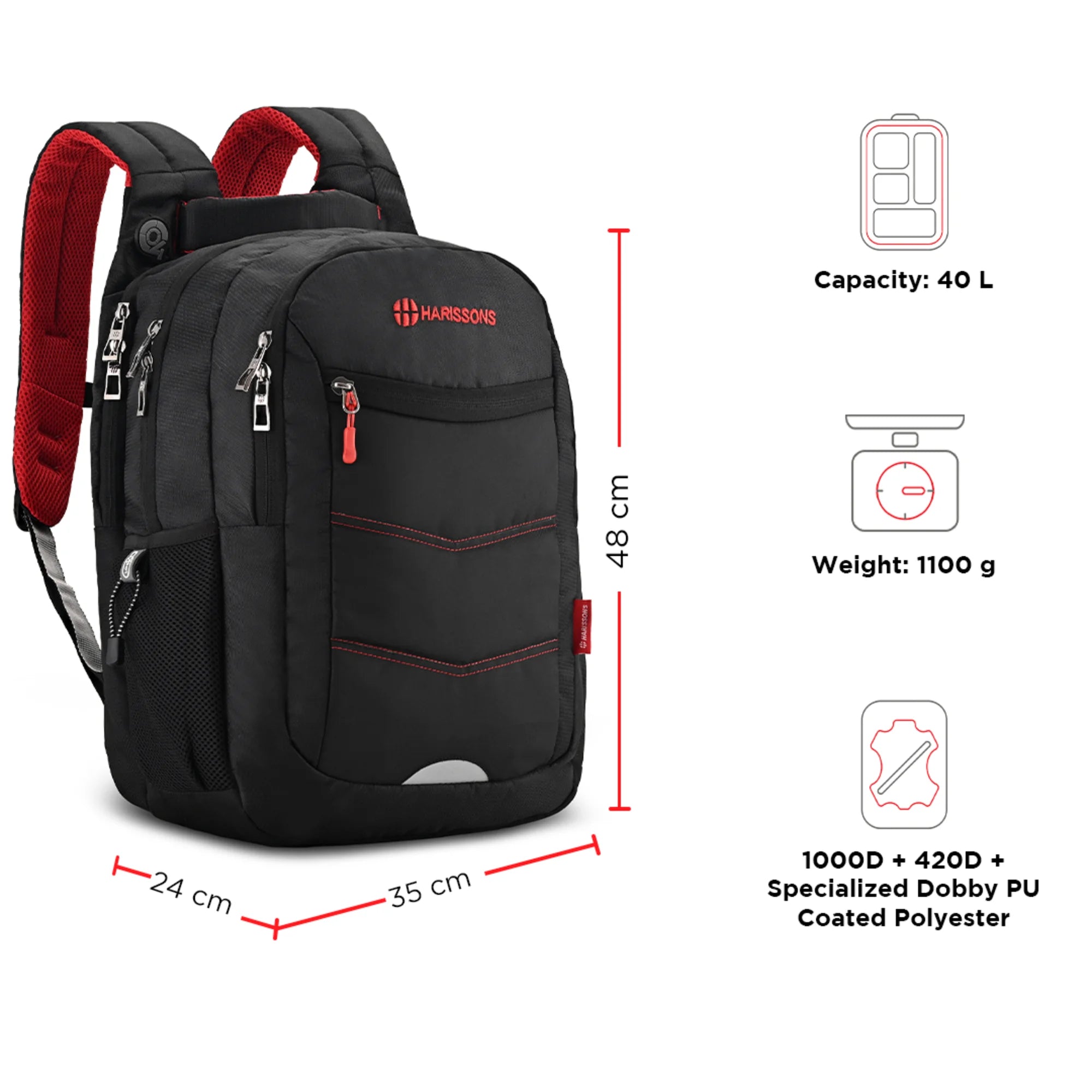 40 litre laptop backpack sales