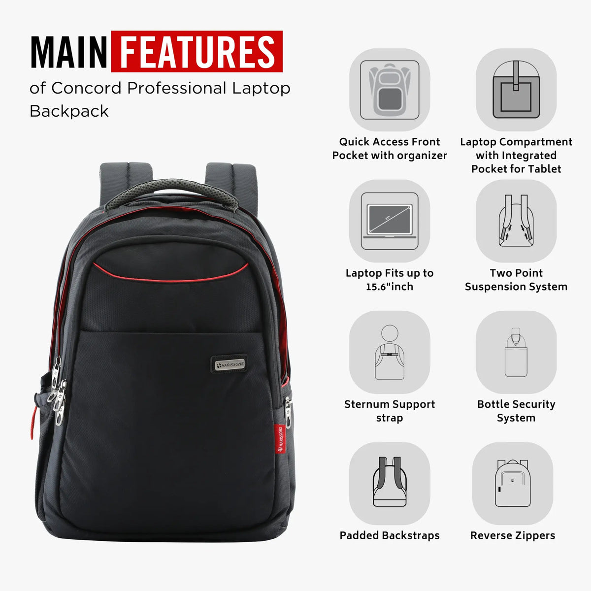 CONCORD Premium Laptop Backpack