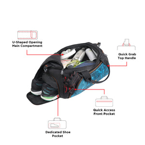 MARVEL - 30L Gym Duffel Bag With Integrated Shoe Compartment