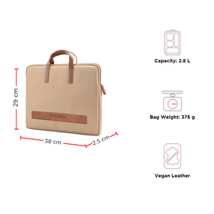 OLIVER - Vegan Leather Laptop Sleeve (15.6”)