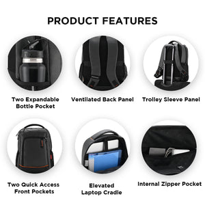 PYTHON - 17L Unisex Laptop Backpack