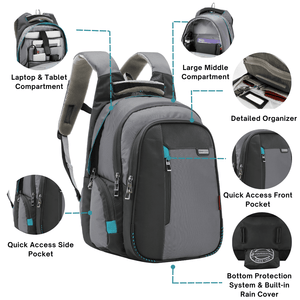SIRIUS - Premium Laptop Backpack (USB Port)