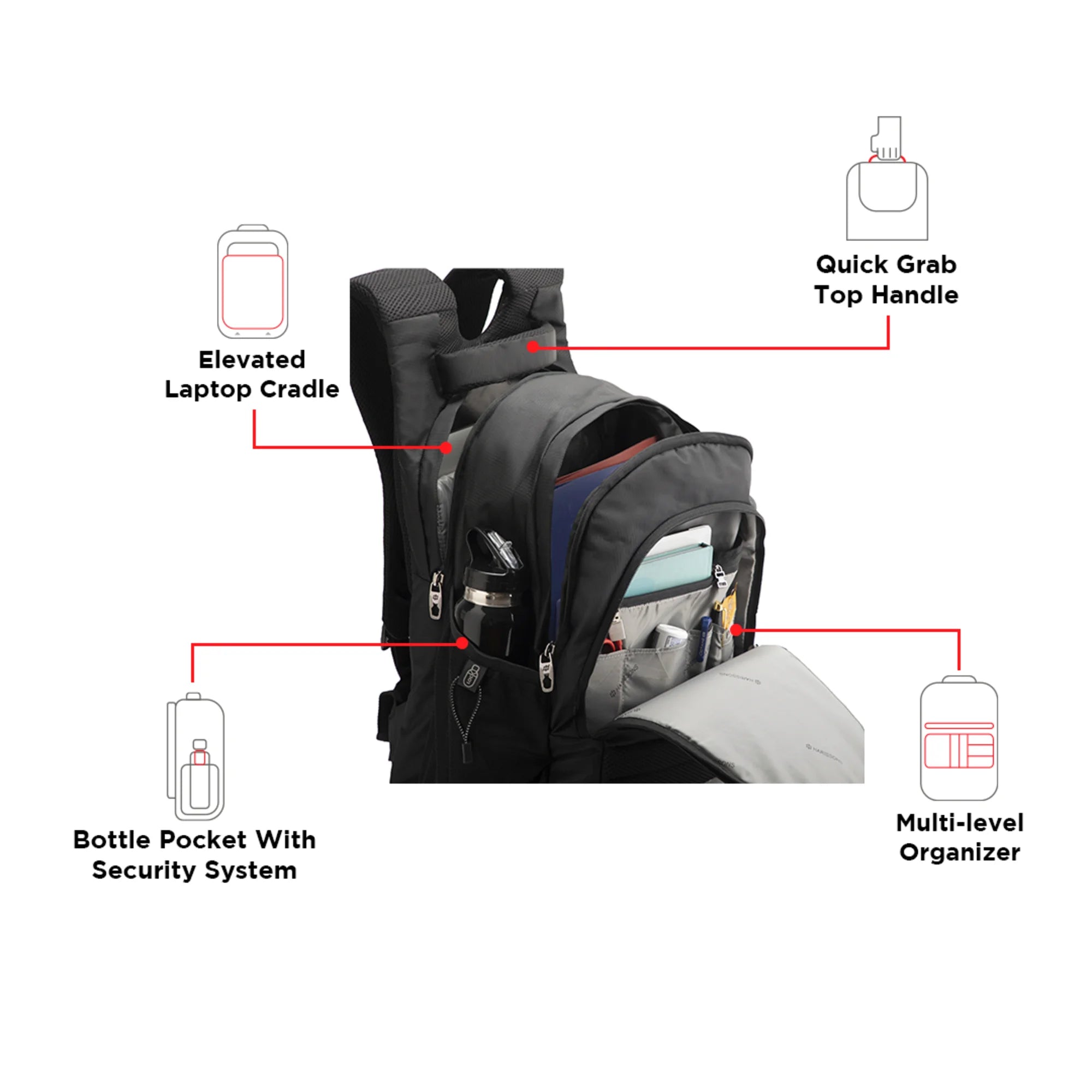 TORNADO (BIG) - Premium Laptop Backpack