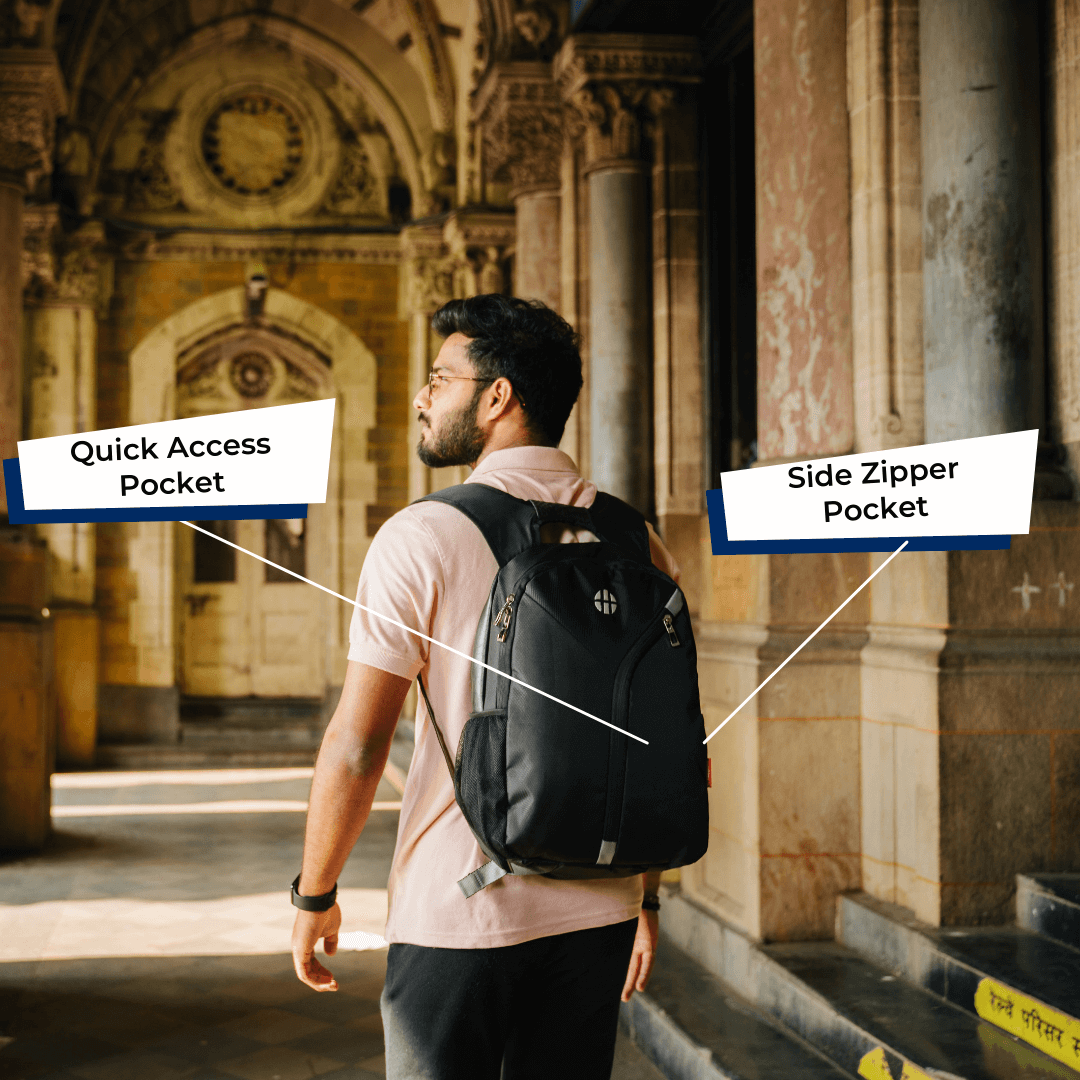 Backpack with side laptop 2025 access