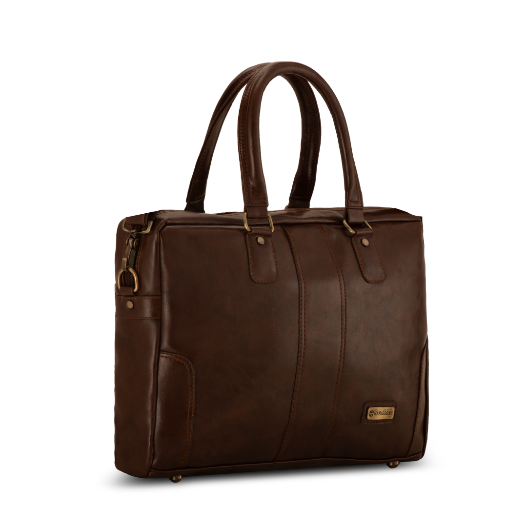 Buy Aircase Brown Vegan Leather Laptop Messenger Bag Online at Best Prices  in India  JioMart