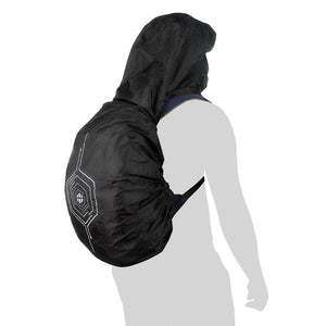 Rain Cover with Hoodie Spider Black