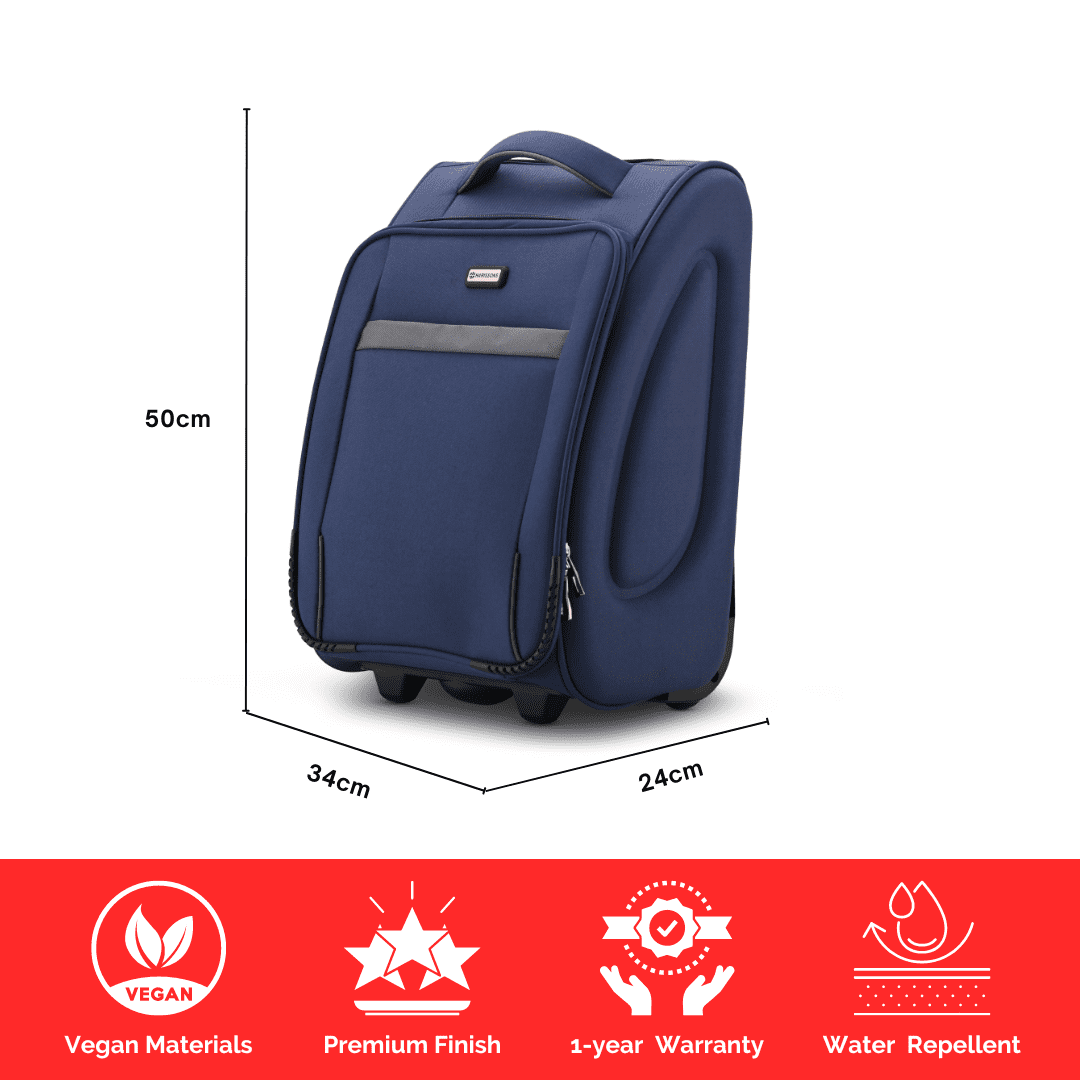 Cabin bag size in top litres