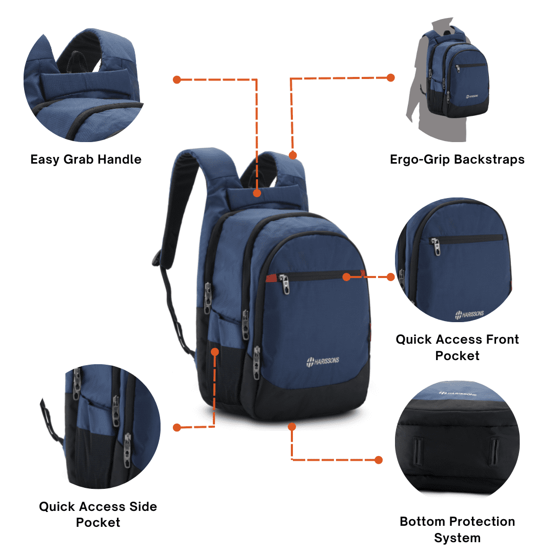 Laptop backpack with side handle online