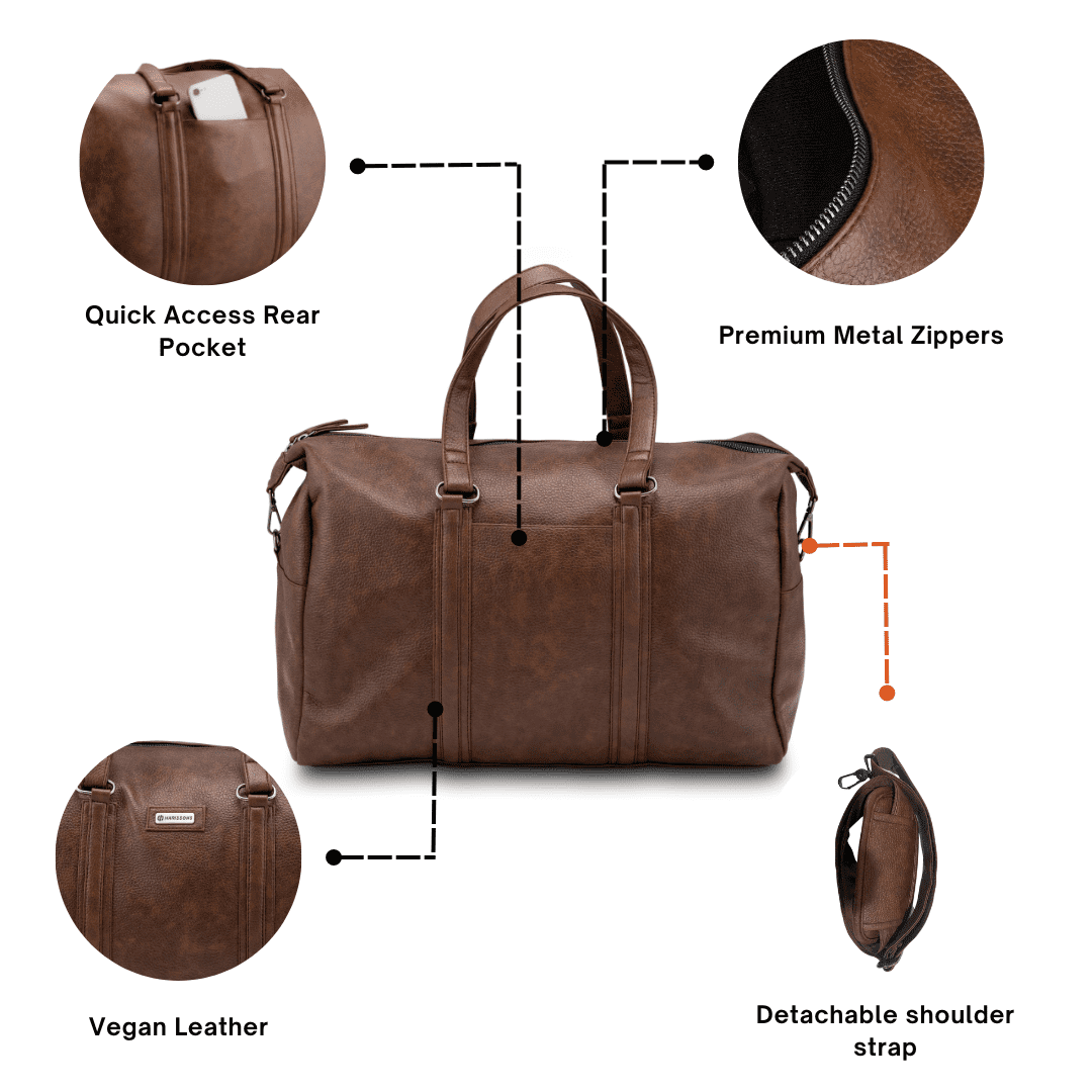 Leather Duffel Bag, Travel Bag, Luggage, Holdall, Carry On, Weekender,  Overnight Bags, Leather Bags at best price in Udaipur