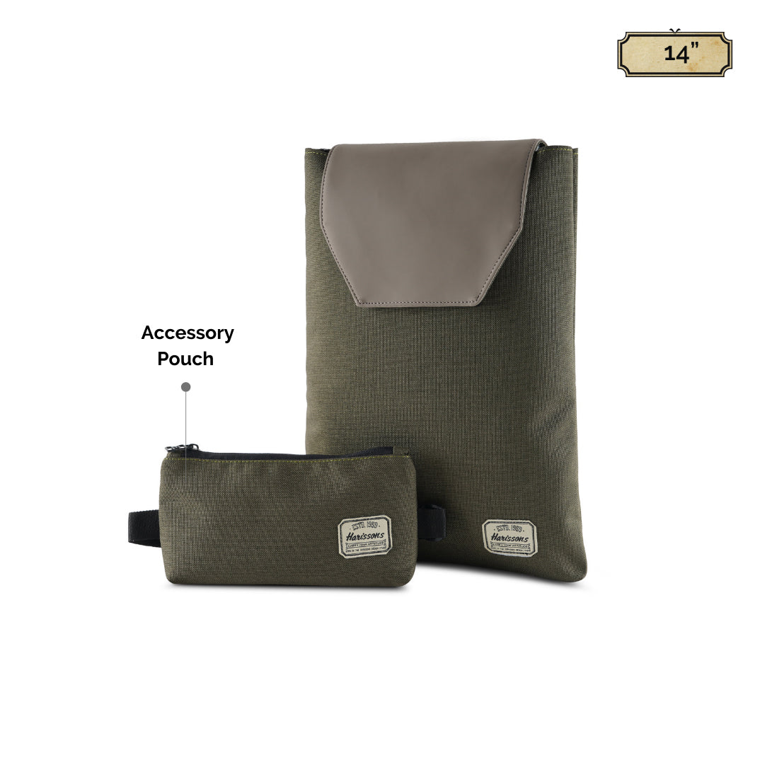 Laptop sleeve with online pouch